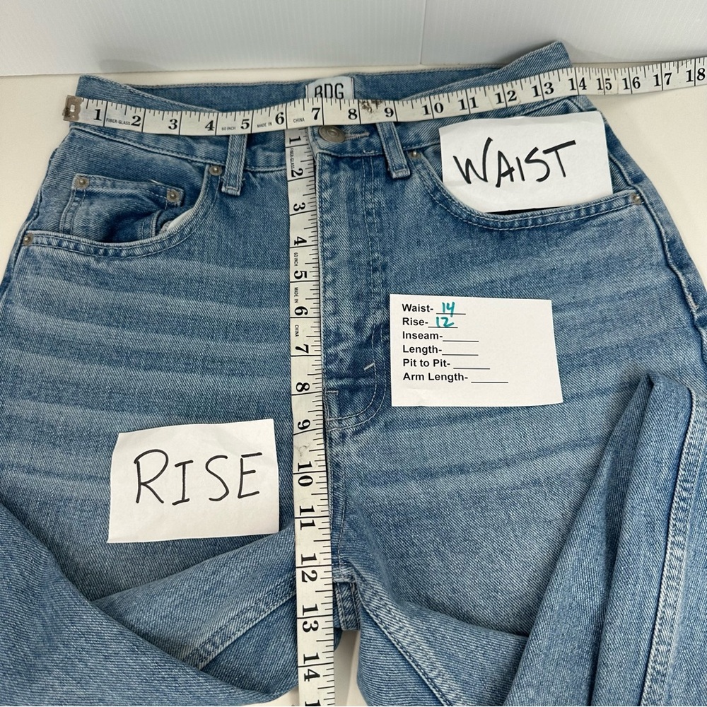 BDG Urban Outfitters High Rise Baggy Cotton Jean Women's Size 27 Lt Wash… - Picture 11 of 16